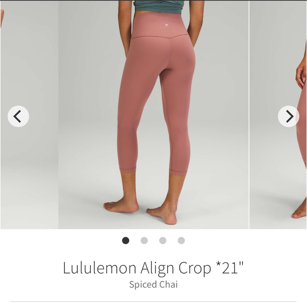 Lululemon Align Crop 21 inch- spiced chai